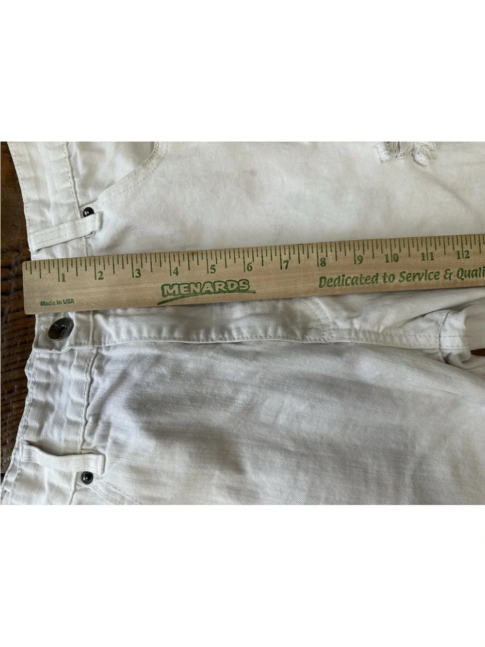 SouthPole Men’s 34 Ivory Distressed  Urban Streetwear Shorts Y2K